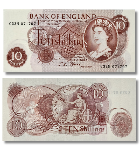 10 Shilling, England, 1962 - 1966, XF / aUNC 004791 фото 10 Shilling, England, 1962 - 1966, XF / aUNC 004791 фото