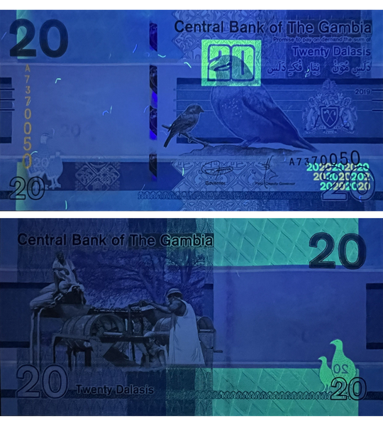 20 dalasi, Gambia, 2019 rok, UNC