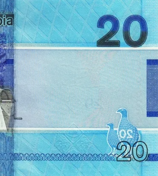 20 dalasi, Gambia, 2019 rok, UNC