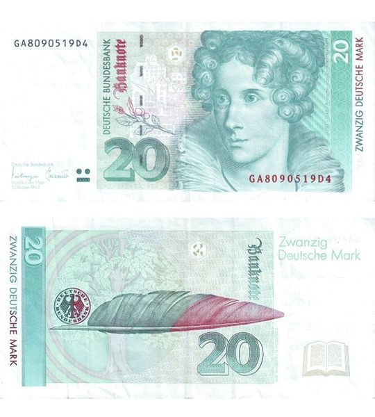 20 Mark, Germany, 1993, UNC