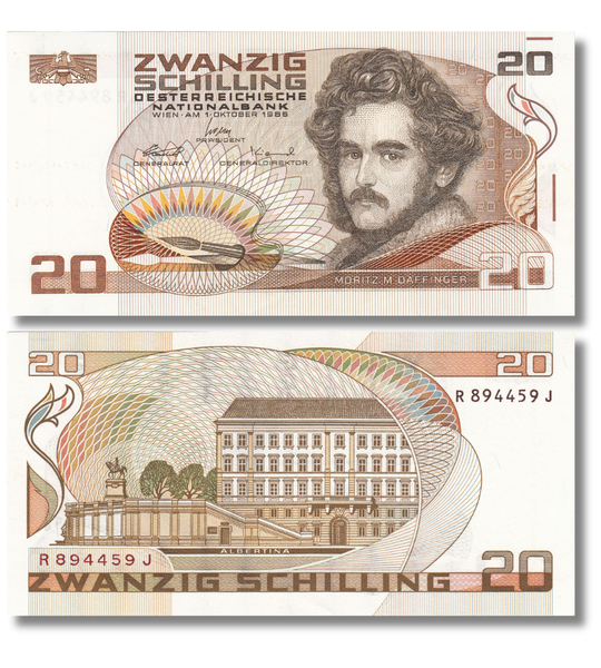 20 Schillings, Austria, 1986, UNC