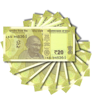 10 banknot&oacute;w 20 Rupees, Indiе, 2023, UNC
