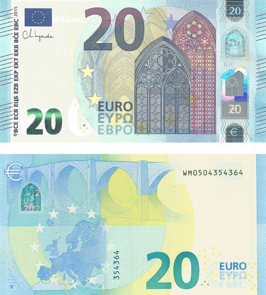 20 Euro, Niemcy, 2015, UNC