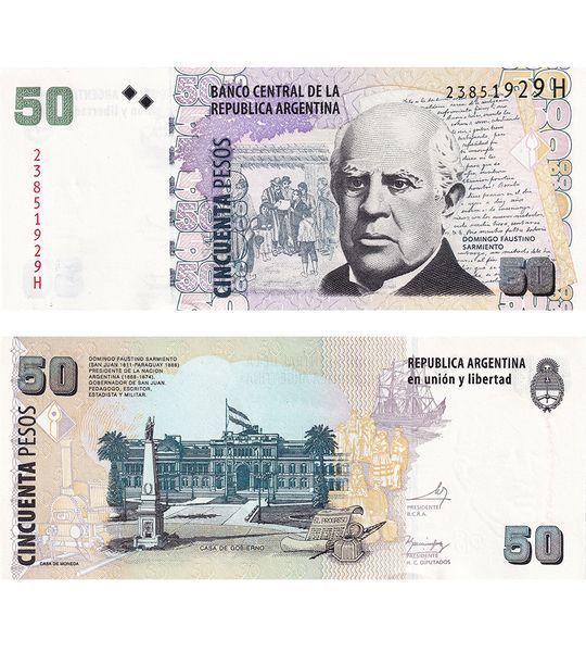 50 Pesos, Argentyna, 2003, UNC