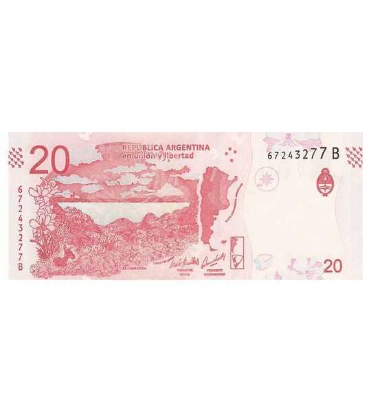 20 Pesos, Аргентина, 2017 рік, UNC 000157 фото