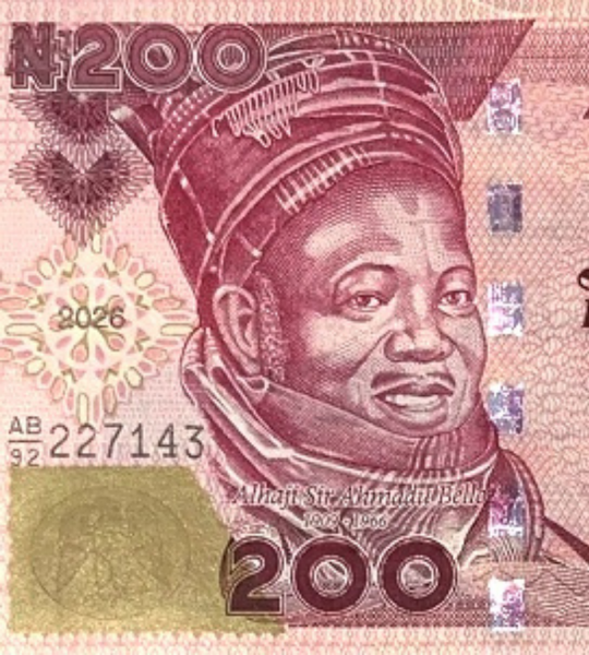 200 naira, Nigeria, 2026 rok, UNC