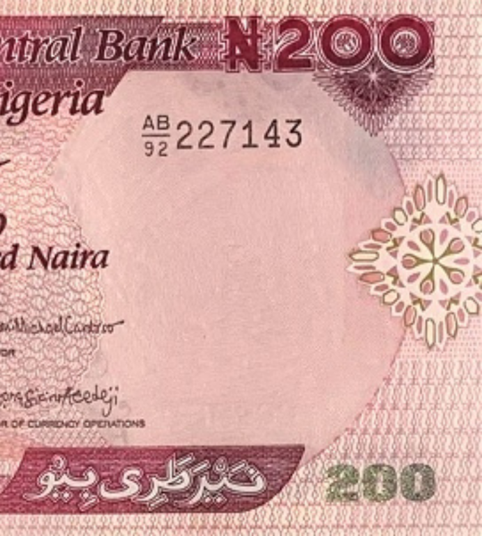 200 naira, Nigeria, 2026 rok, UNC