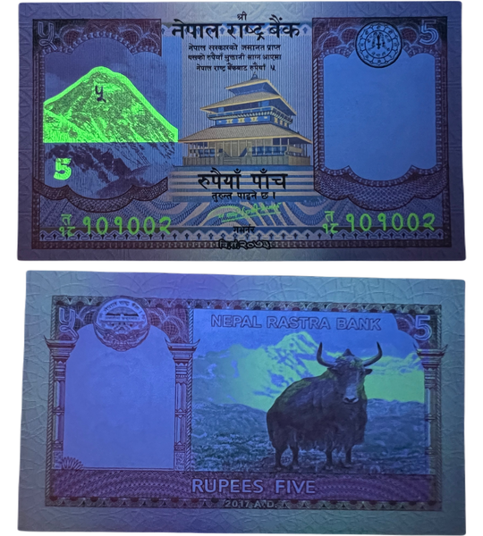 5 Rupien, Nepal, 2017, UNC 003764 фото