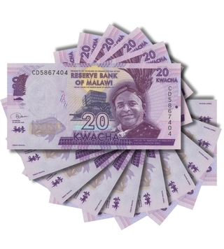 10 billetes de 20 Kwacha, Malawi, 2020, UNC 000897 фото