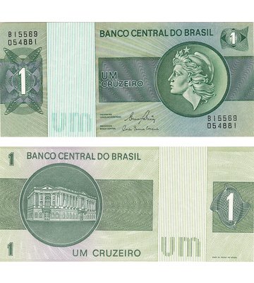 1 Cruzeiro, Бразилія, 1980 рік, UNC 003123 фото