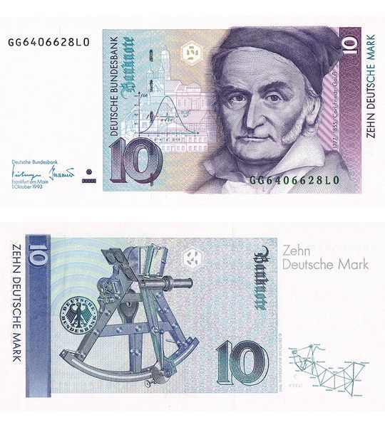 10 Marek, Niemcy, 1993 rok, aUNC / UNC