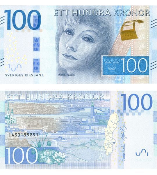 100 Koron, Szwecja, 2016, UNC