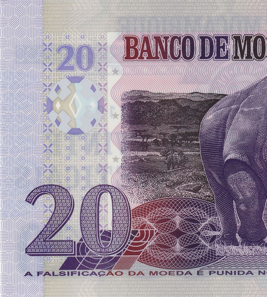 20 Meticais, Mosambik, Jahr 2017, UNC Polymer 005012 фото 20 Meticais, Mosambik, Jahr 2017, UNC Polymer 005012 фото