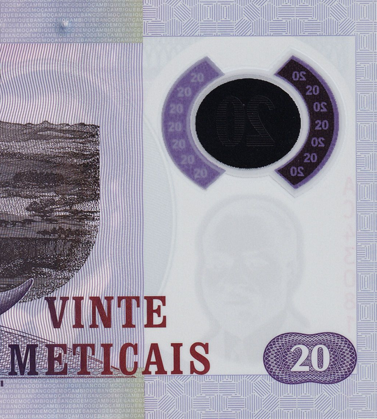20 Meticais, Mosambik, Jahr 2017, UNC Polymer 005012 фото 20 Meticais, Mosambik, Jahr 2017, UNC Polymer 005012 фото