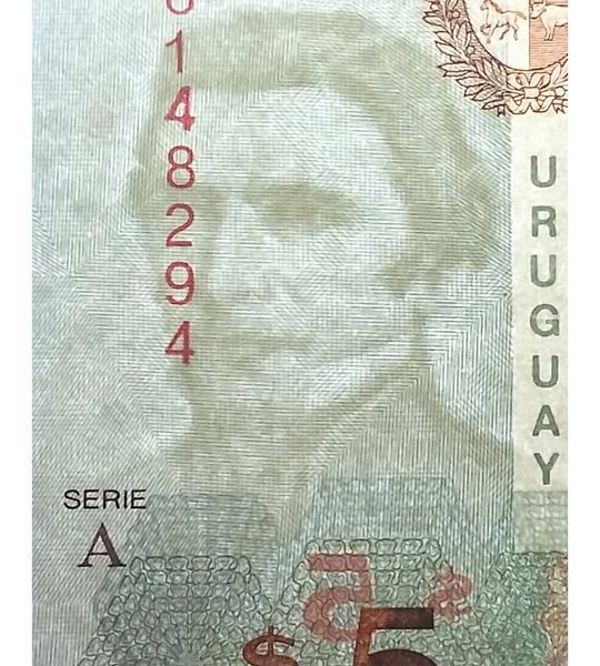 5 Pesos, Uruguay, 1998, UNC 004345 фото 5 Pesos, Uruguay, 1998, UNC 004345 фото
