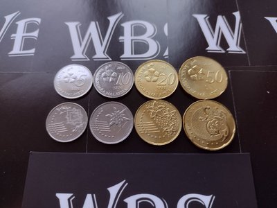 4 монети 5, 10, 20, 50 Sen, Малайзія, 2012 - 2014 рік, UNC 001628 фото