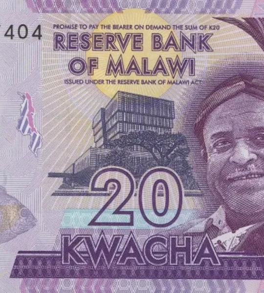 20 Kwacha, Malawi, 2020, UNC 000898 фото