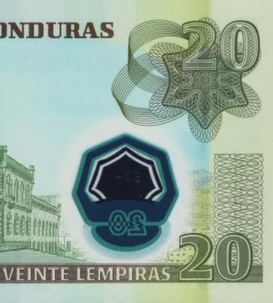 20 伦皮拉, 洪都拉斯, 2008 年, UNC, 塑料钞 005263 фото