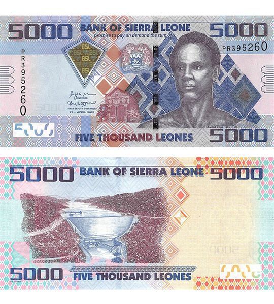 5000 Leones, Sierra Leona, 2021, UNC 003916 фото 5000 Leones, Sierra Leona, 2021, UNC 003916 фото