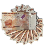 10 banknotes of 1000 Shillings, Uganda, 2024, UNC