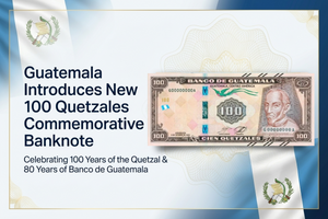 Banco de Guatemala zaprezentował banknot okolicznościowy 100 Quetzales