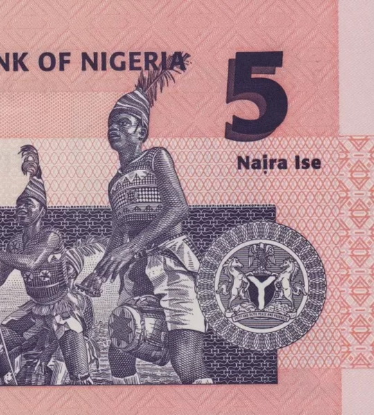 10 banknotes 5 Naira, Nigeria, 2022, UNC Polymer
