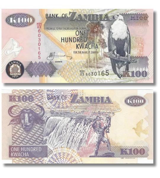 100 kwacha, Zambia, 2011 rok, UNC