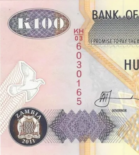 100 kwacha, Zambia, 2011 rok, UNC
