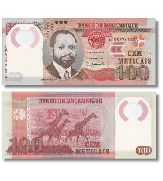 100 Meticais, Mosambik, Jahr 2017, UNC Polymer 005014 фото 100 Meticais, Mosambik, Jahr 2017, UNC Polymer 005014 фото