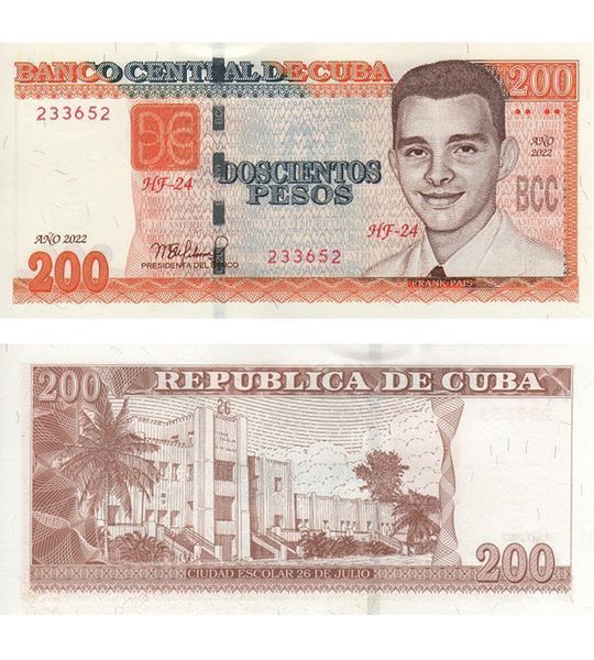 200 Pesos, Cuba, 2022, UNC 003371 фото 200 Pesos, Cuba, 2022, UNC 003371 фото