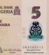 10 banknotes 5 Naira, Nigeria, 2022, UNC Polymer