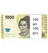 100 банкнот 1000 Rupiah, Індонезія, 2022 рік, UNC 000710 фото 1