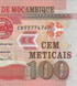 100 Meticais, Mosambik, Jahr 2017, UNC Polymer 005014 фото 2