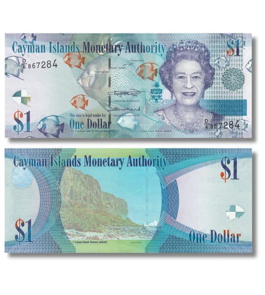 1 dolar, Kajmany, 2018 (2024) rok, UNC