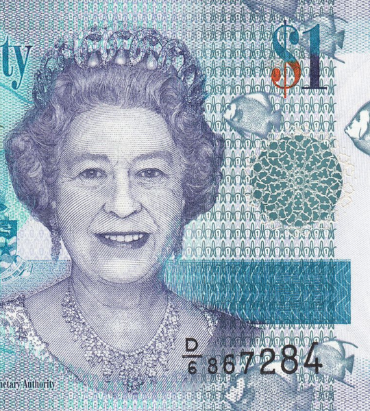 1 dolar, Kajmany, 2018 (2024) rok, UNC
