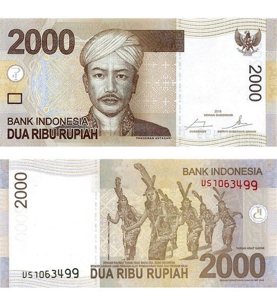 2000 рупий, Индонезия, 2016 год, UNC 004399 фото 2000 рупий, Индонезия, 2016 год, UNC 004399 фото