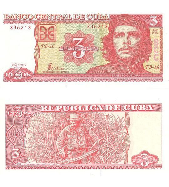 3 Pesos, Cuba, 2005, UNC 003372 фото 3 Pesos, Cuba, 2005, UNC 003372 фото