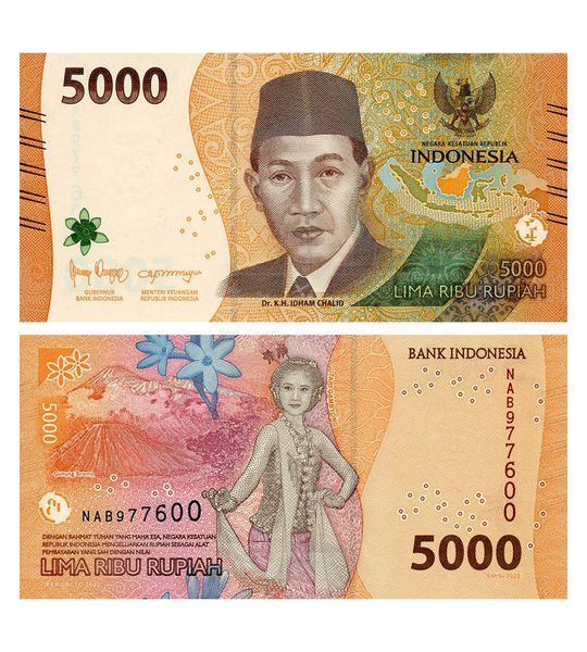 5000 Рупий, Индонезия, 2022 год, UNC 000711 фото 5000 Рупий, Индонезия, 2022 год, UNC 000711 фото