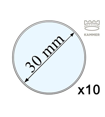 10 kapsuł na monety - 30 mm, Kammer