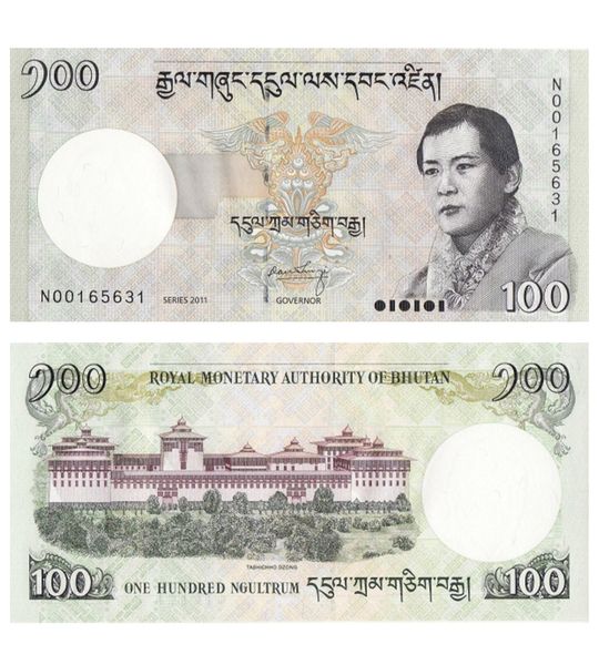 100 Ngultrum, Bhutan, 2011, UNC