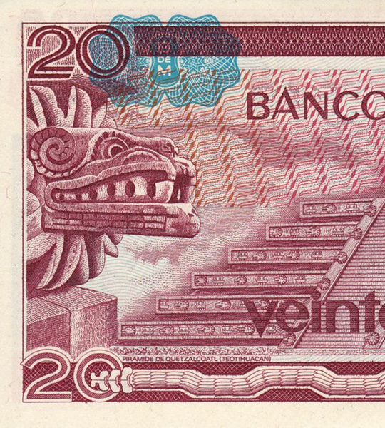 20 Pesos, Мексика, 1977 рік, UNC 005166 фото