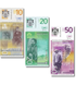 3 banknoty 10, 20, 50 dinar&oacute;w, Serbia, 2011 - 2013 rok, UNC
