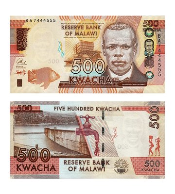 500 Kwacha, Малаві, 2014 рік, UNC 000902 фото