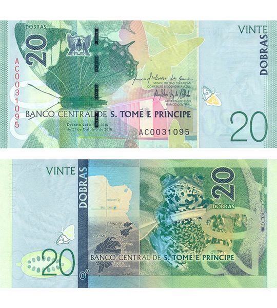 20 Dobras, S Tome Principe, 2016, UNC