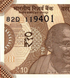 10 banknot&oacute;w 10 rupii, Indie, rok 2022, UNC