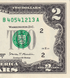 10 банкнот 2 Dollars, США, 2017 рік, UNC 004798 фото 5