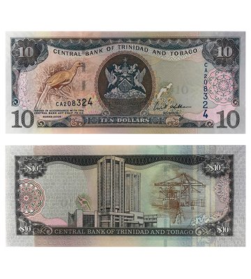 10 Dollars, Тринідад і Тобаго, 2006 рік, UNC 002479 фото