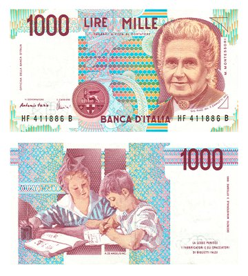1000 Lire, Włochy, 1990, UNC