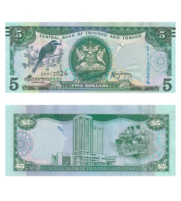 5 Dollars, Тринідад і Тобаго, 2006 рік, UNC 002480 фото