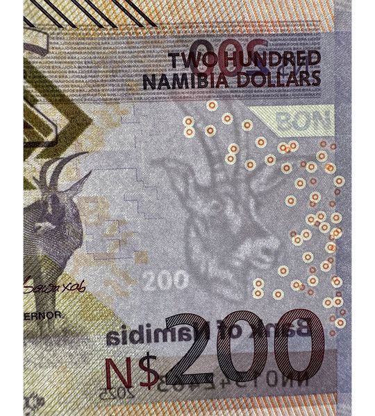 200 dolar&oacute;w, Namibia, 2025 rok, UNC
